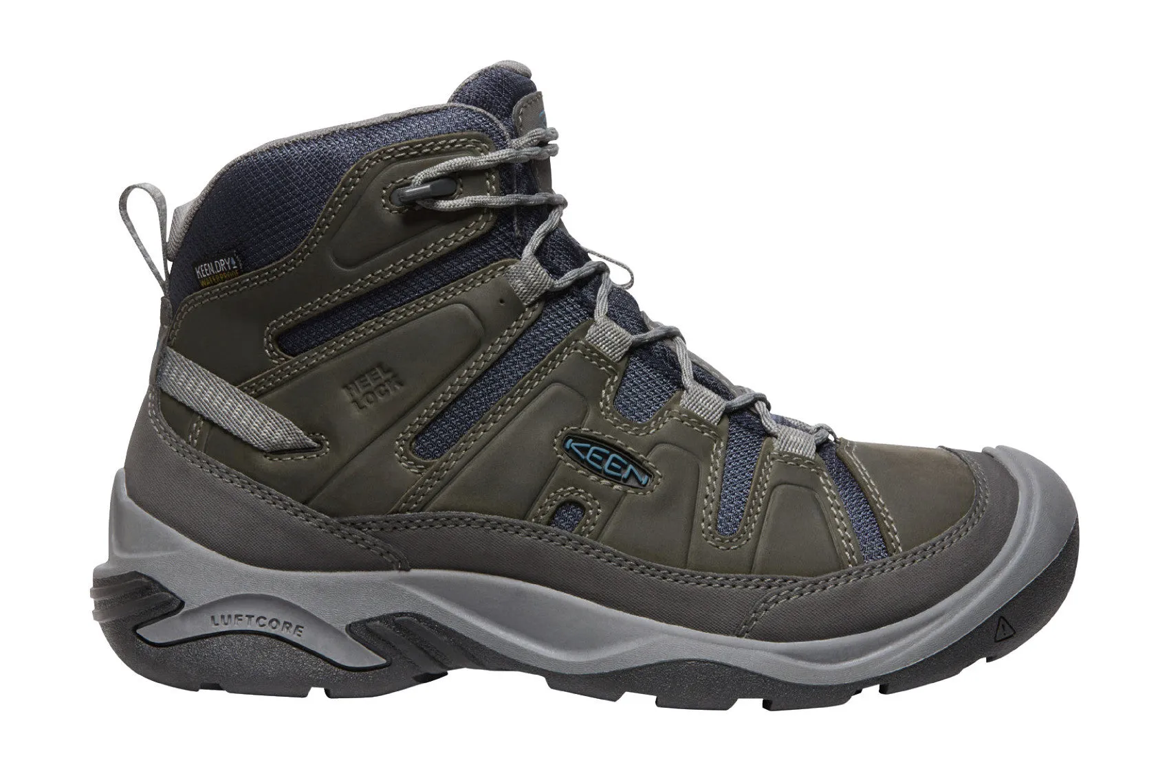 KEEN Men's Circadia Mid Waterproof - Steel Grey/Legion Blue