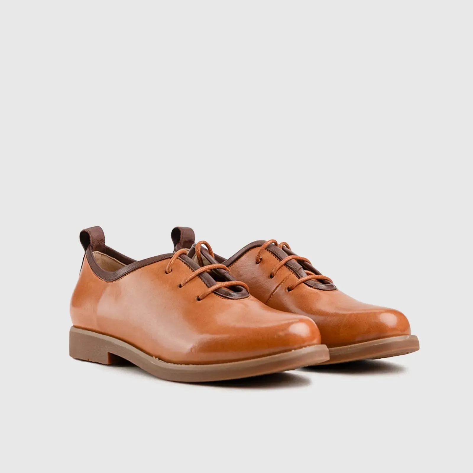Leather Oxfords Brown HA005
