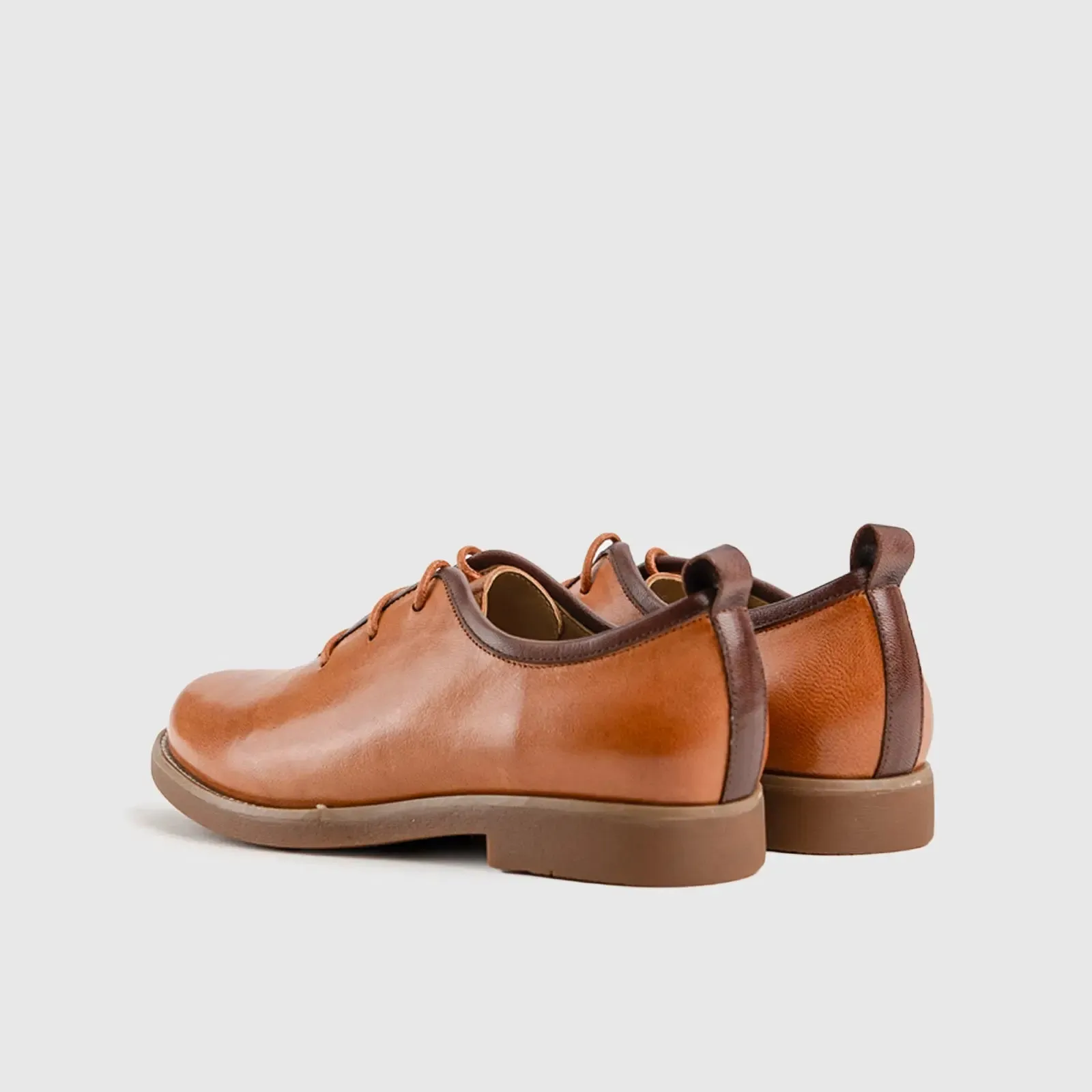 Leather Oxfords Brown HA005