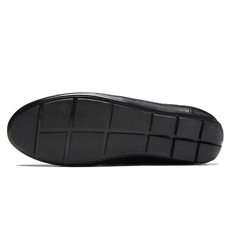 Luxury Shoes Brand Designer Summer Genuine Leather Casual Slip On Half Shoes For Men Loafers Flats Slippers For Narrow Thin Foot