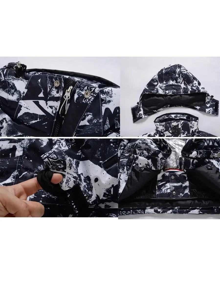 Men Fashion Skiing Snowboarding Jacket