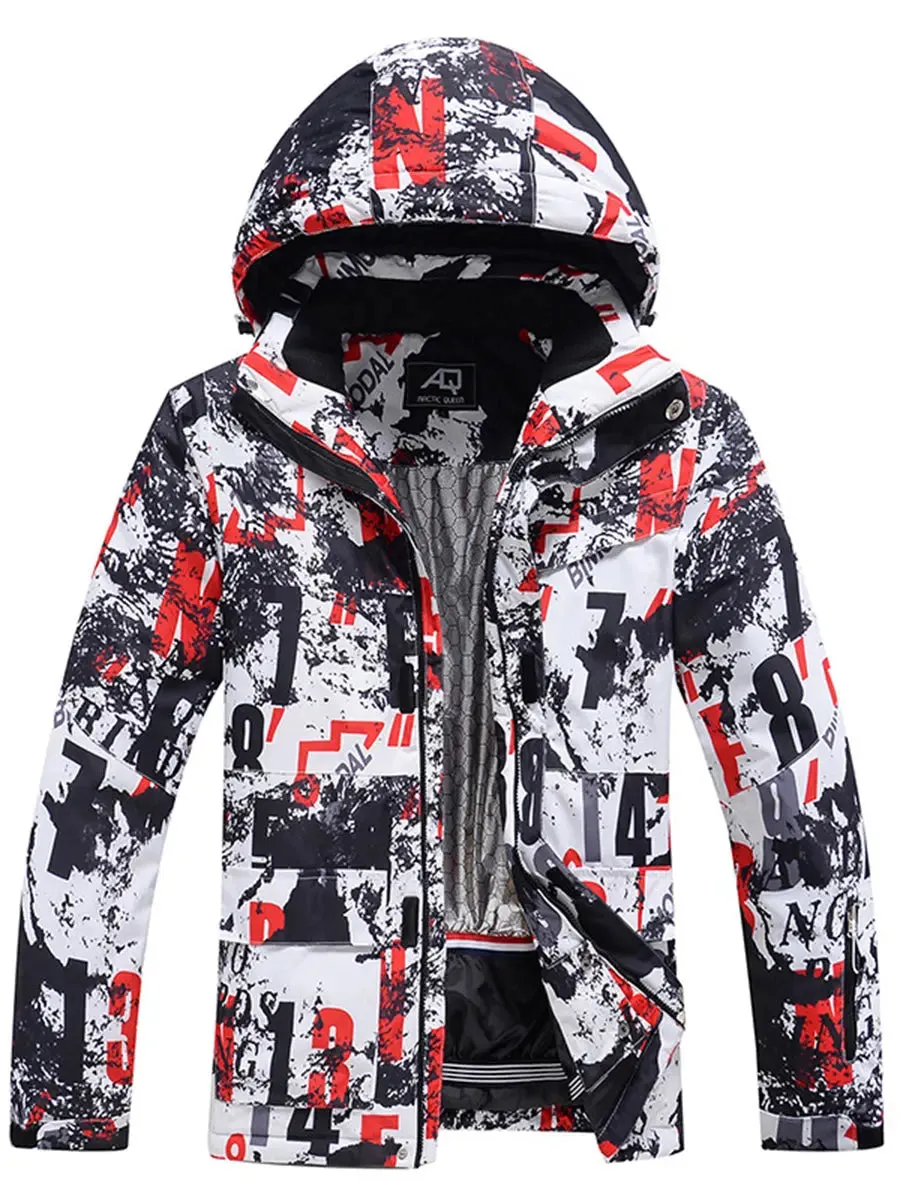 Men Fashion Skiing Snowboarding Jacket
