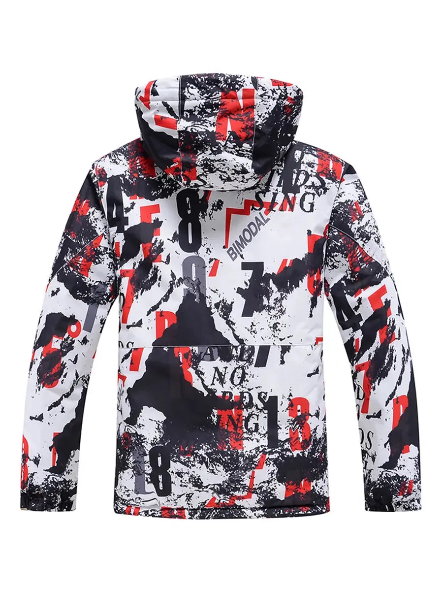 Men Fashion Skiing Snowboarding Jacket
