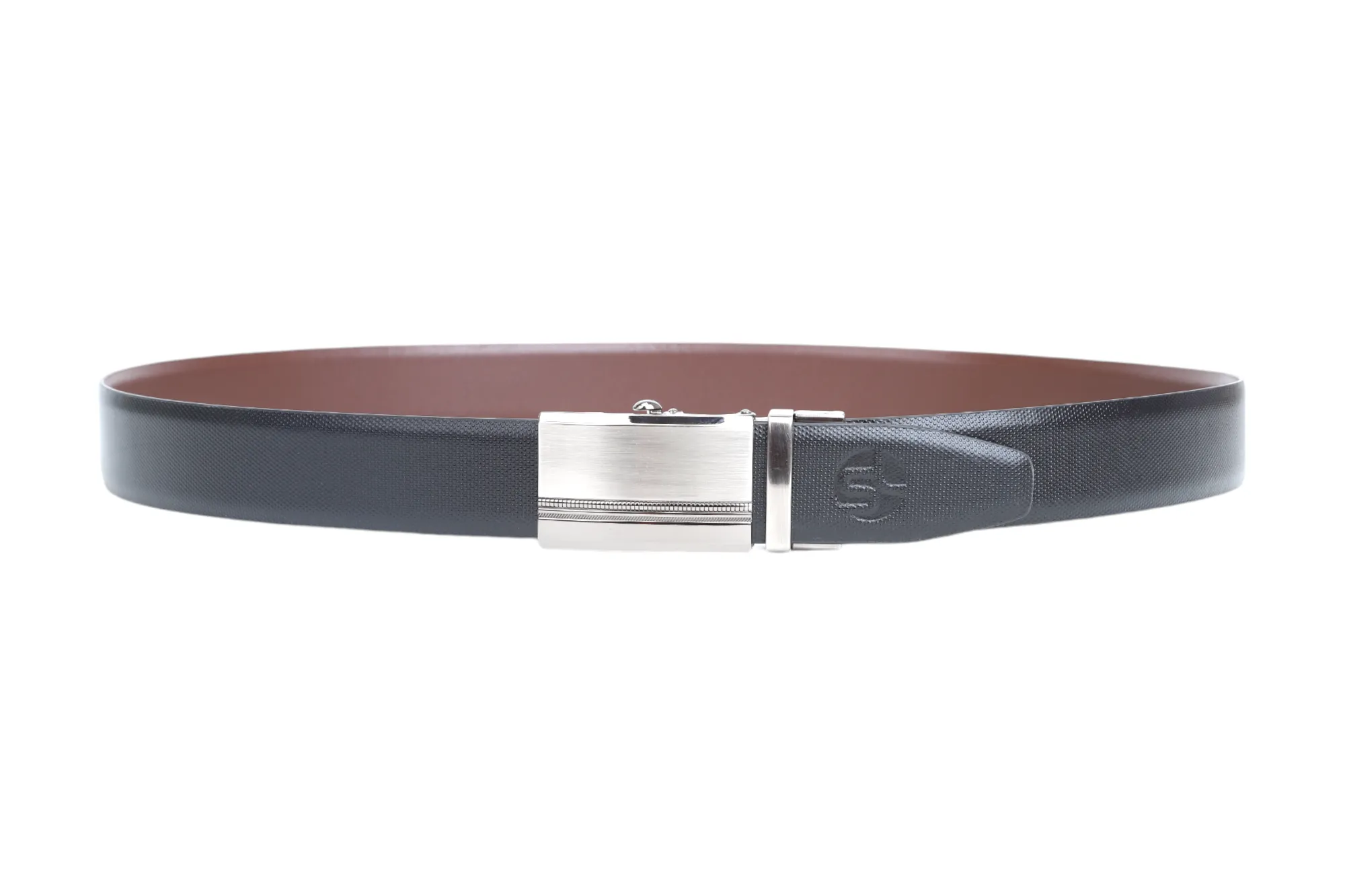 Mens Premium Reversible Autolock Leather Belt 913006