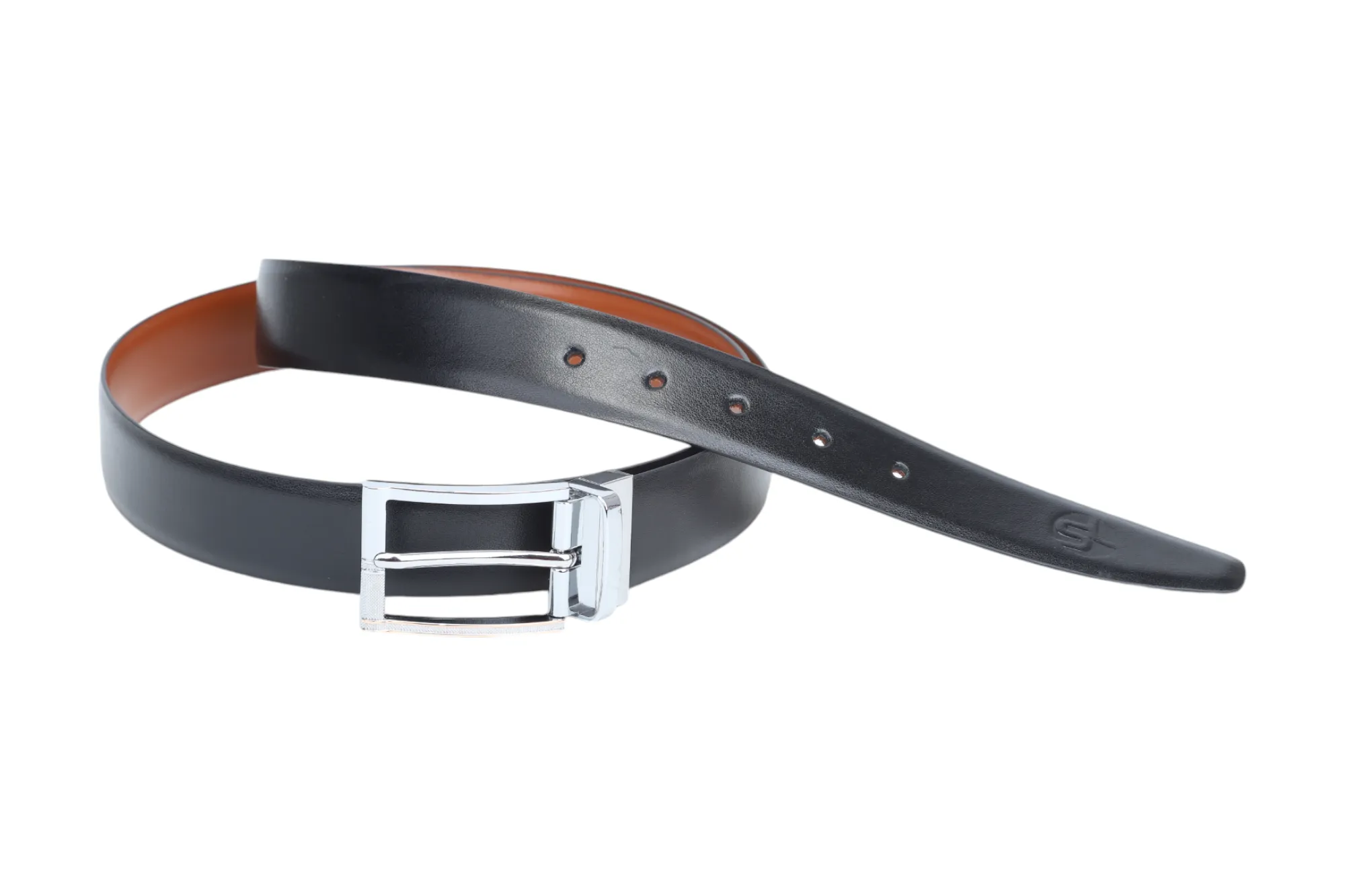 Mens Premium Reversible Leather Formal Belt 913001
