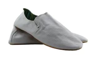 Mens Zasel Cotton Canvas Shoes White