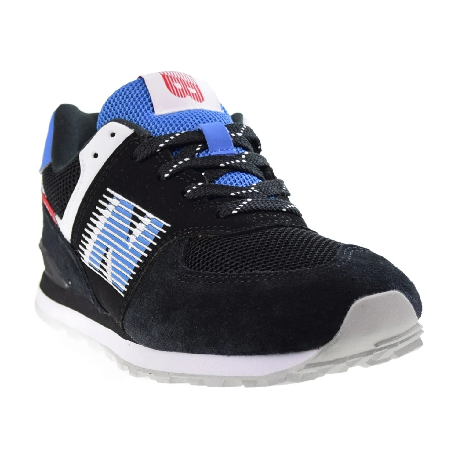 New Balance 574 Big Kids' Shoes Black-Blue
