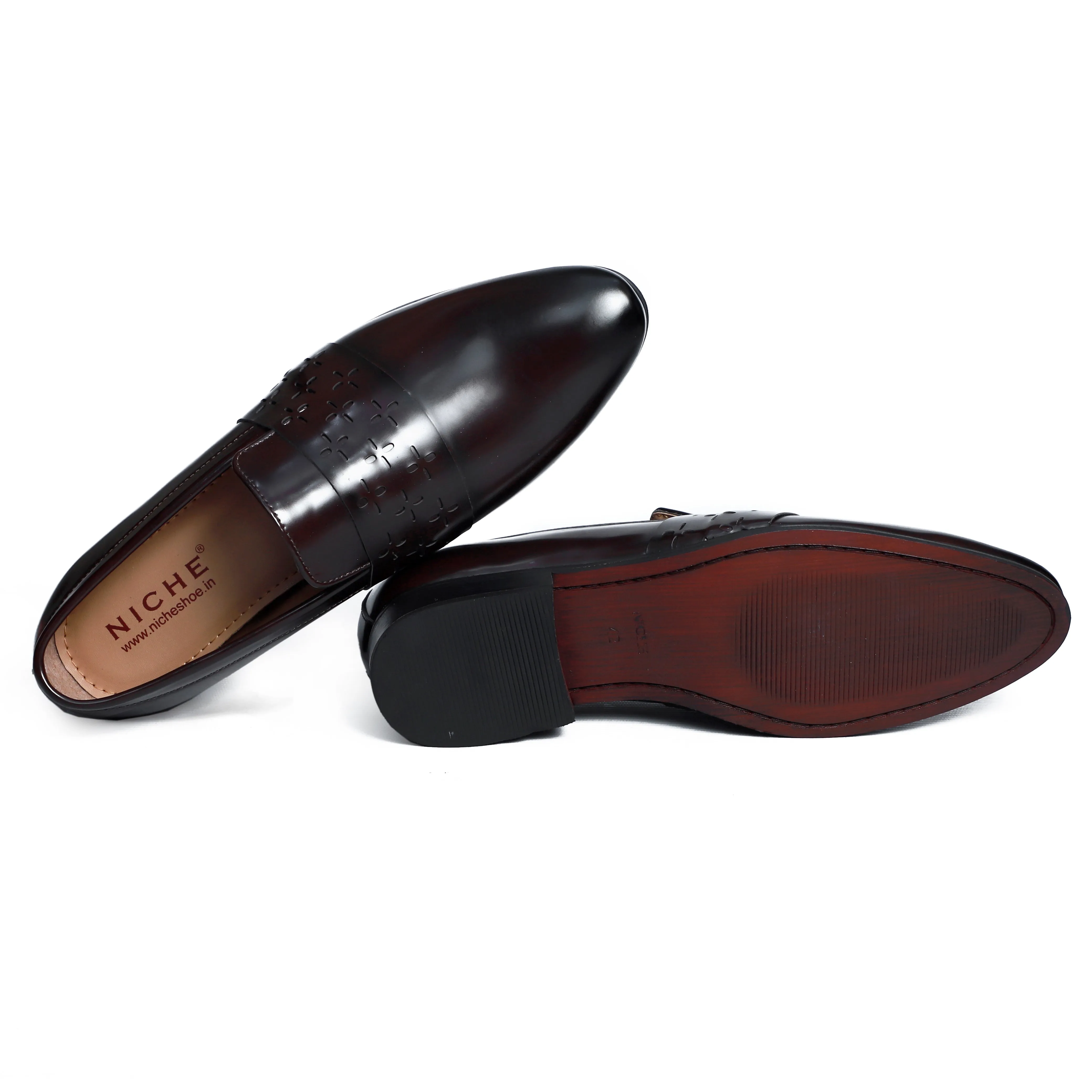NICHE Wine Bodo Designer Vamp Loafers
