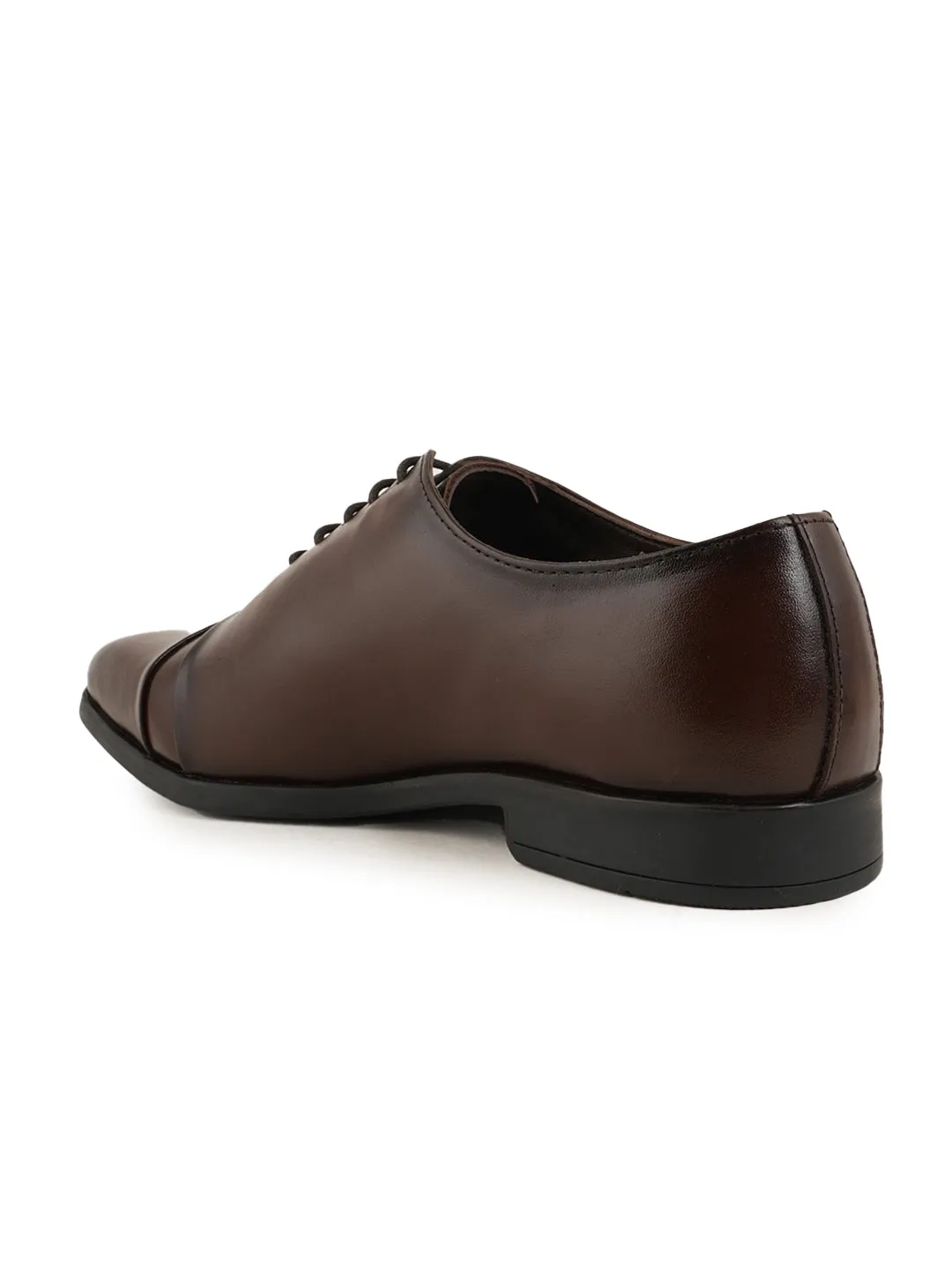 Pelle Albero Designer Formal Leather Brown Derby