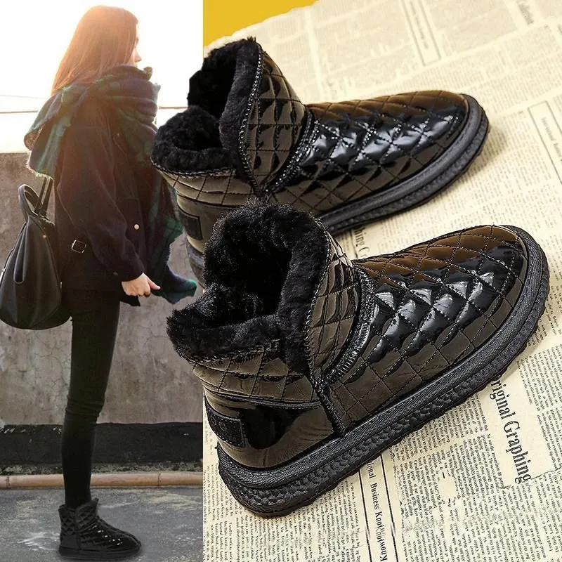 Snow and Fleece Waterproof Boots - Cecilia