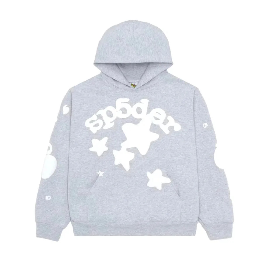 SP5DER BELUGA HOODIE HEATHER GREY