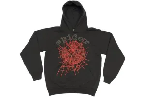 SP5DER LOGO HOODIE BLACK