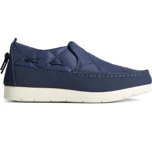 Sperry Womens Moc-Sider Nylon Slip On Trainers - Navy