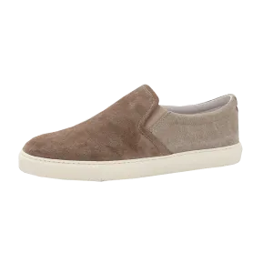 Suede And Canvas Slip On