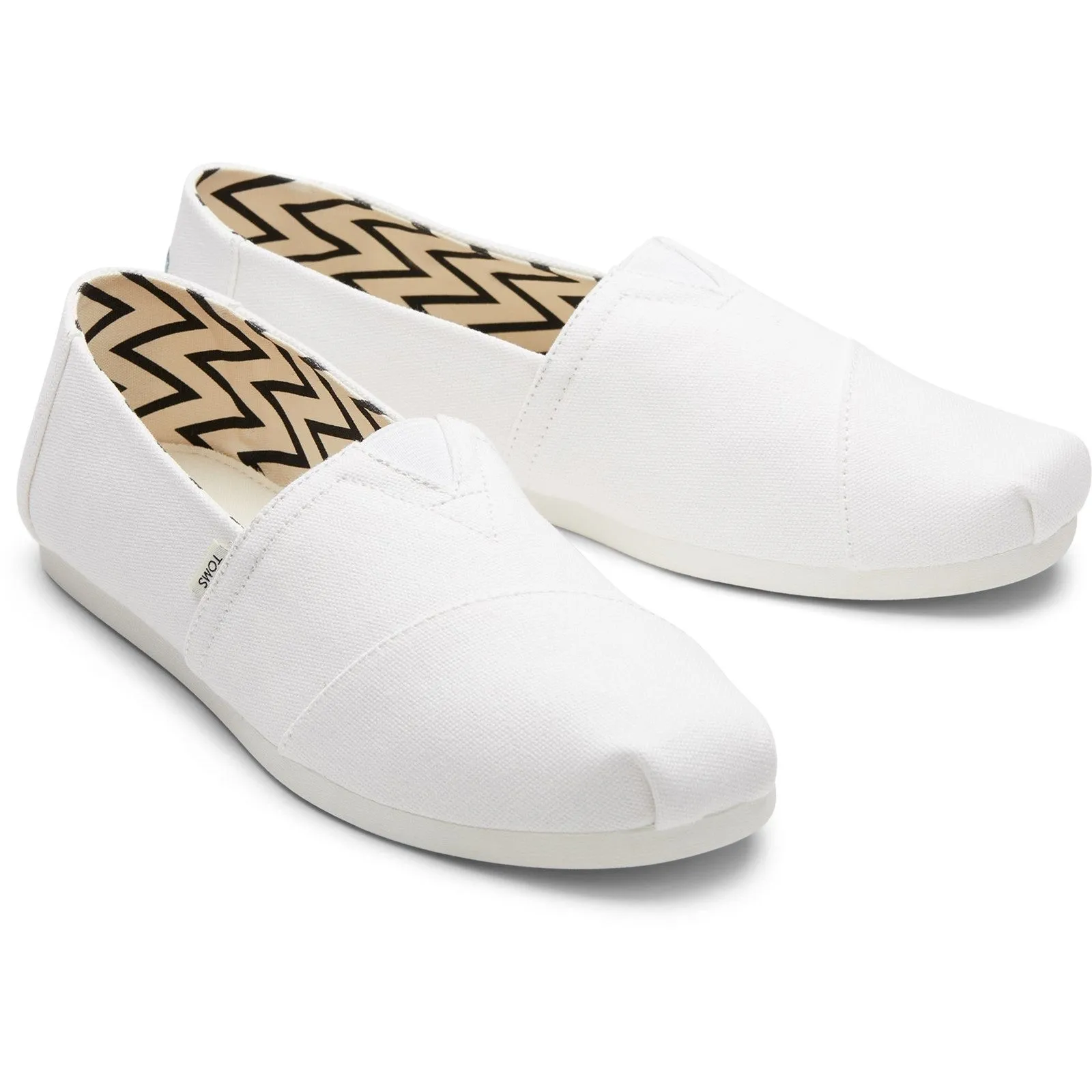 Toms Classic Alpargata Slip On Recycled Cotton Canvas Shoes
