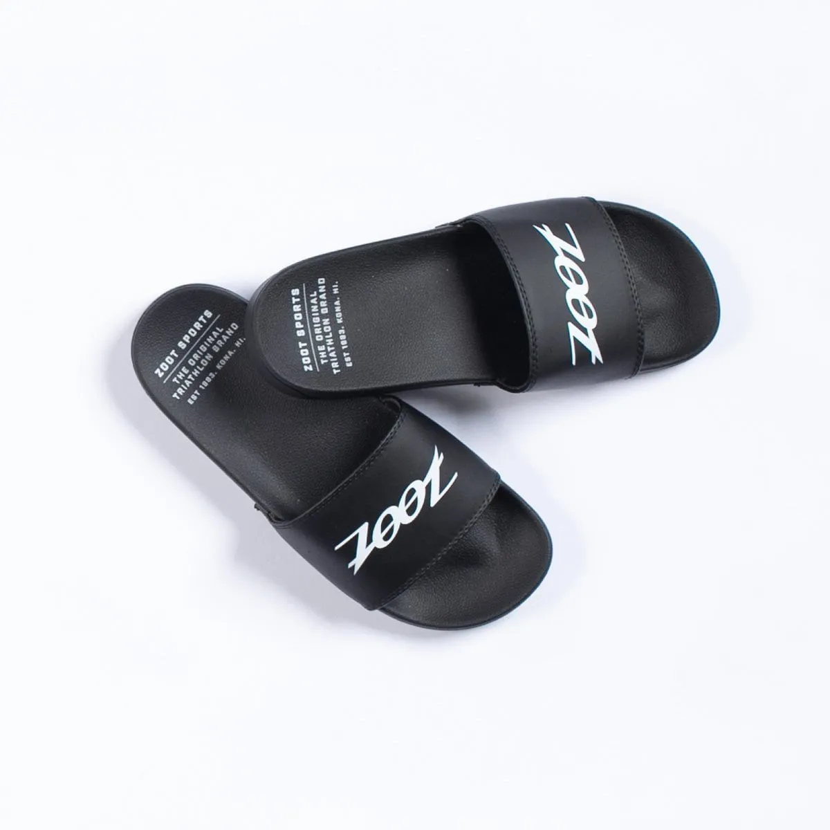Unisex Transition Slide Sandals - Black/White