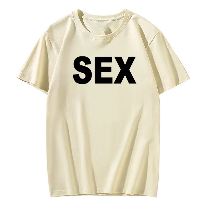 Vintage Funny SEX Print T Shirts Graphic Cotton Streetwear Short Sleeve Harajuku O-Neck T-shirt Women Clothes steetwear Tops