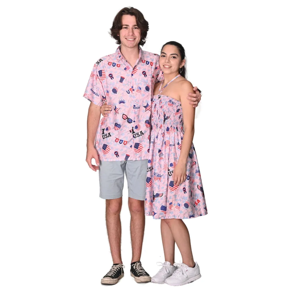 Women's One Size Patriotic USA Eagle Dress