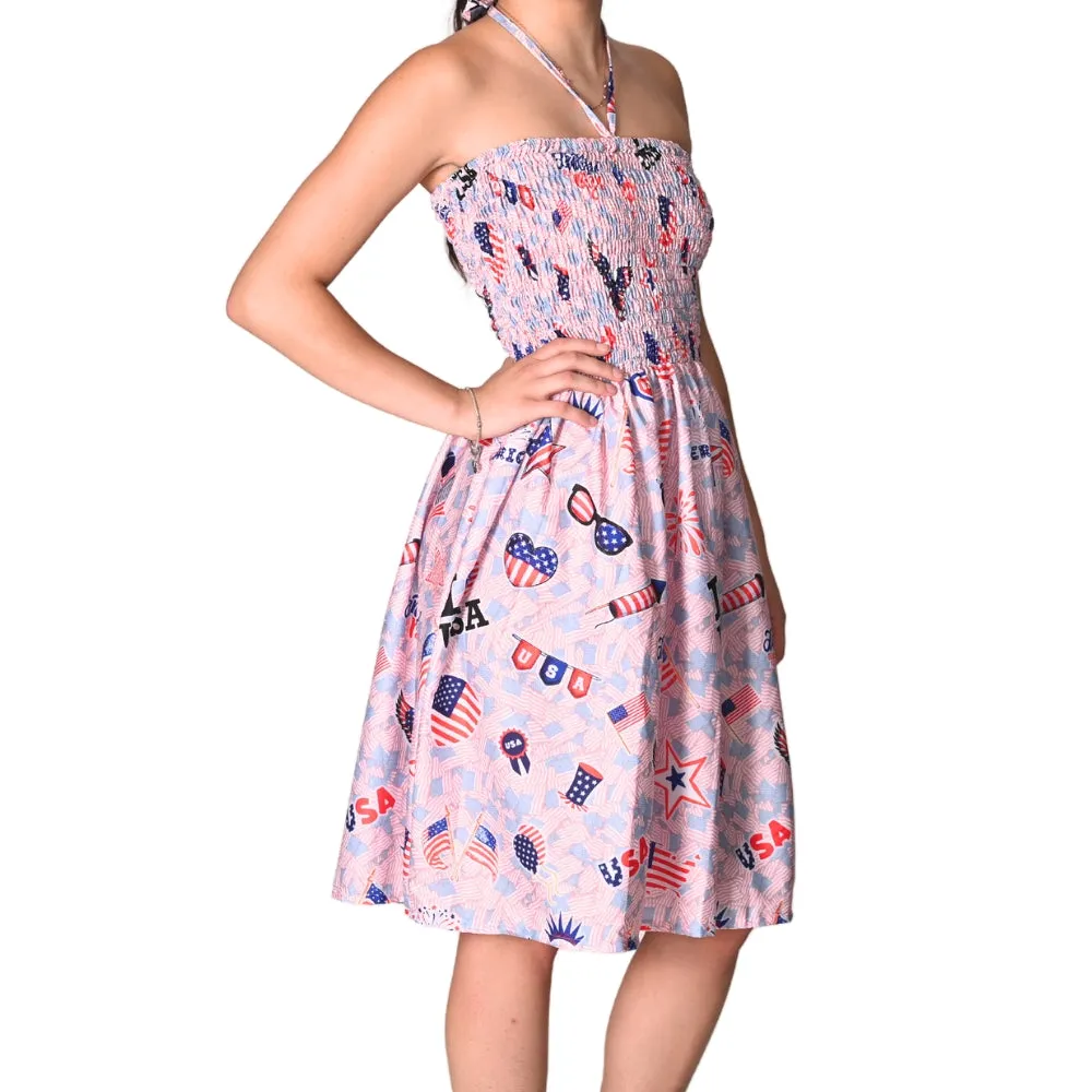 Women's One Size Patriotic USA Eagle Dress