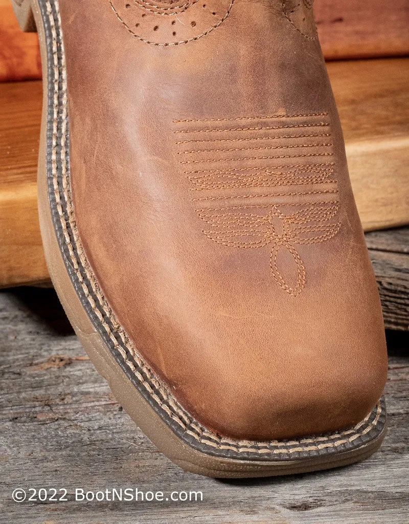 Women's Rush Rustic Tan Comp Toe Waterproof Pull-On Western Boot SE4352