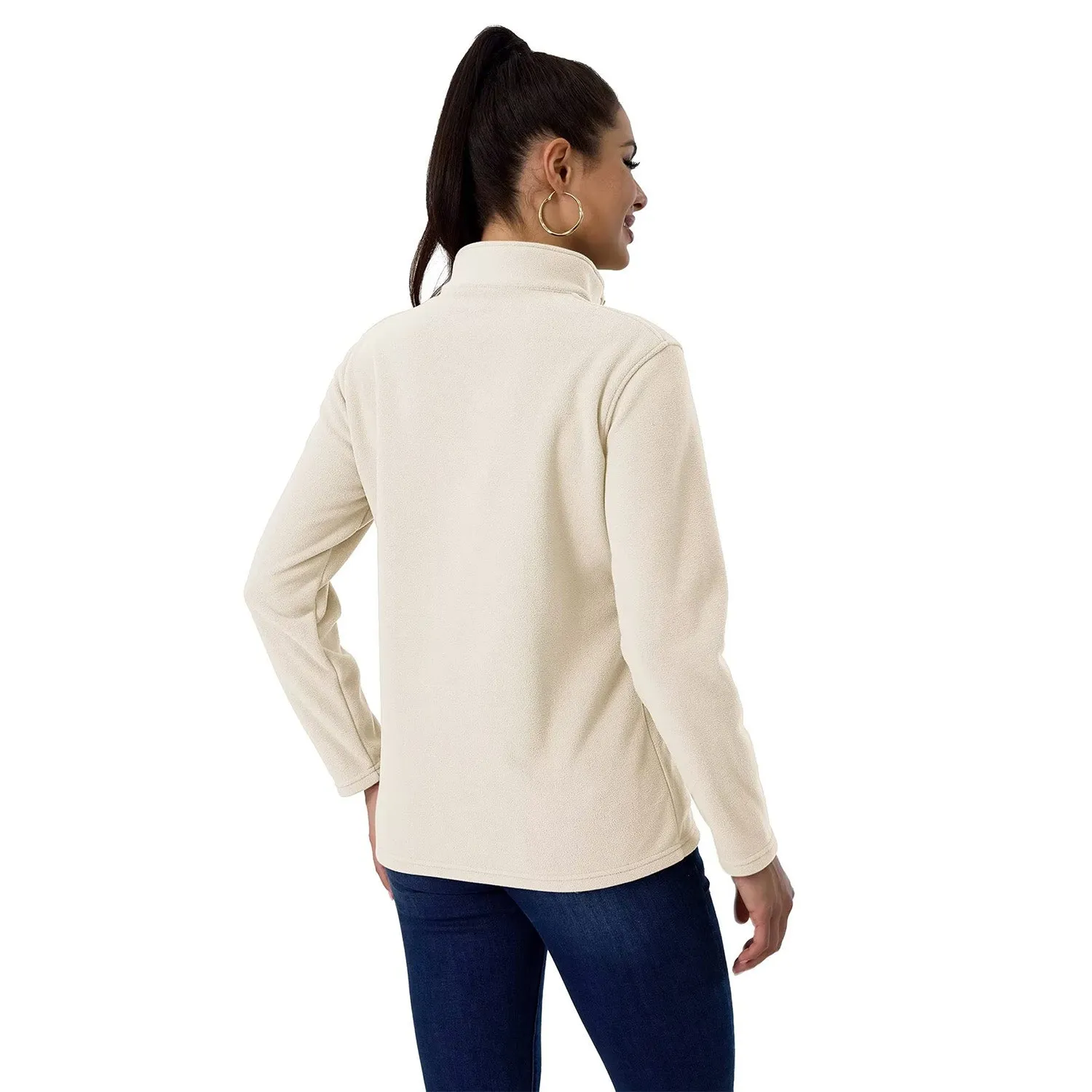 Women's Shirt 1/4 Zip Fleece Pullover Sweater Long Sleeve Sweatshirts Athletic Shirt