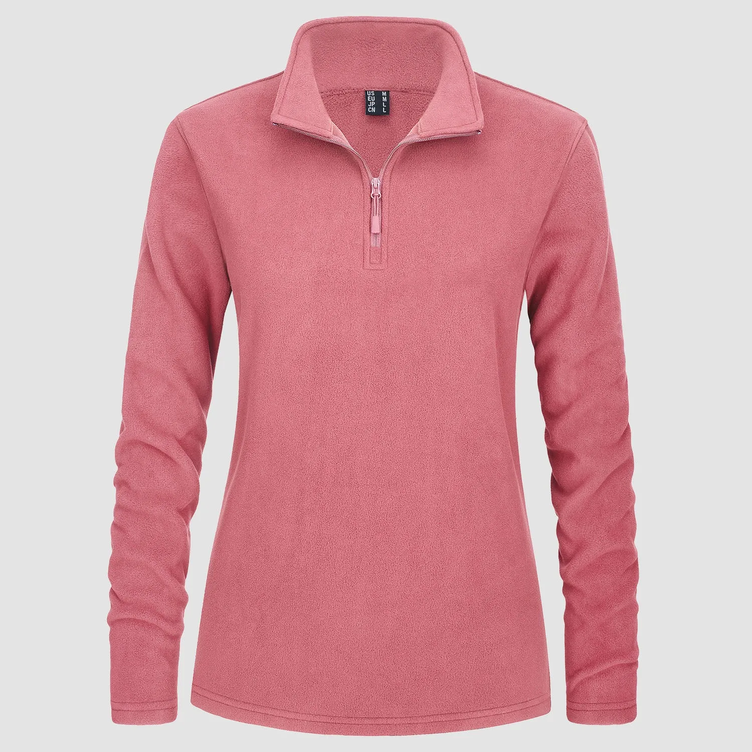 Women's Shirt 1/4 Zip Fleece Pullover Sweater Long Sleeve Sweatshirts Athletic Shirt