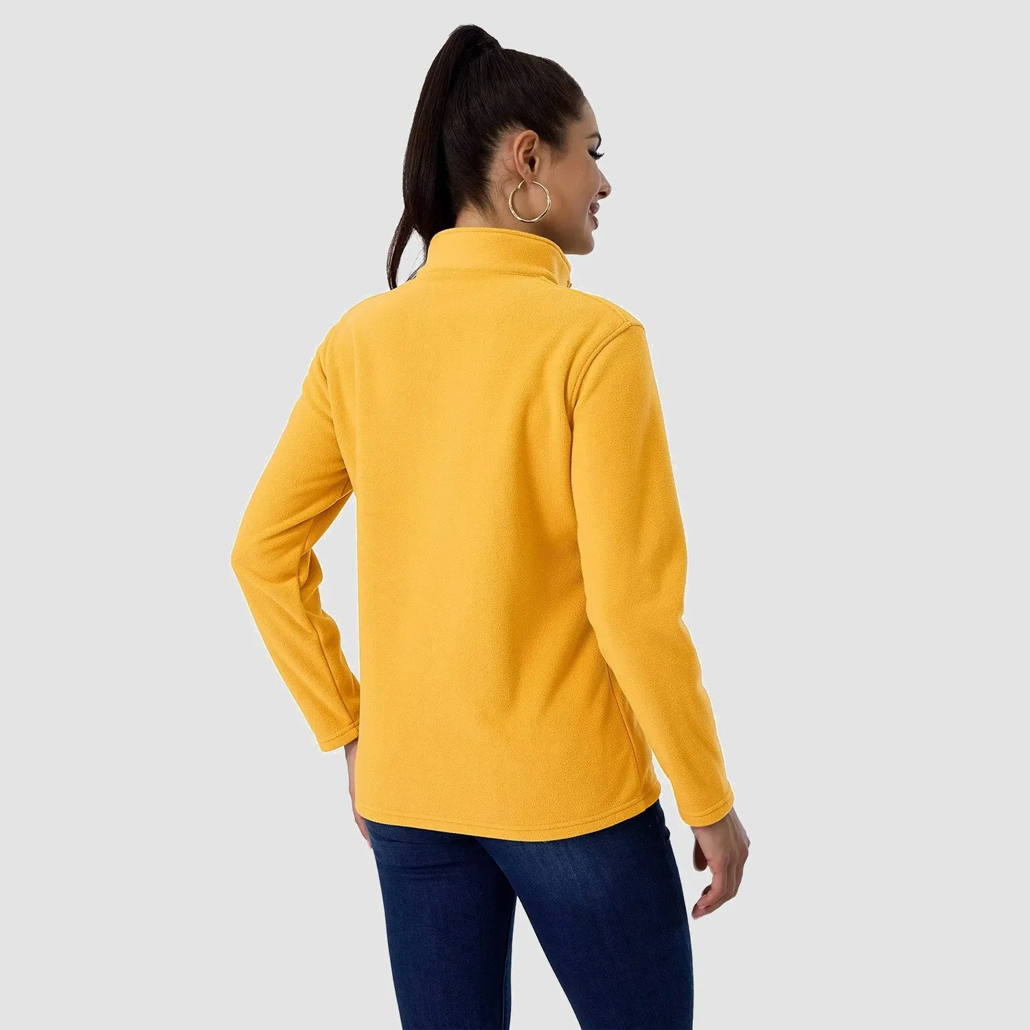 Women's Shirt 1/4 Zip Fleece Pullover Sweater Long Sleeve Sweatshirts Athletic Shirt