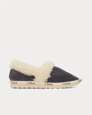 Woody Suede Grey Slip Ons
